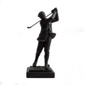 Small Golfer Sculpture on Marble Base (10"x3.75"x4.55")